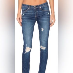 Rag & Bone Dre Capri Skinny Distressed Canyon Medium Wash Stretch Jeans 27